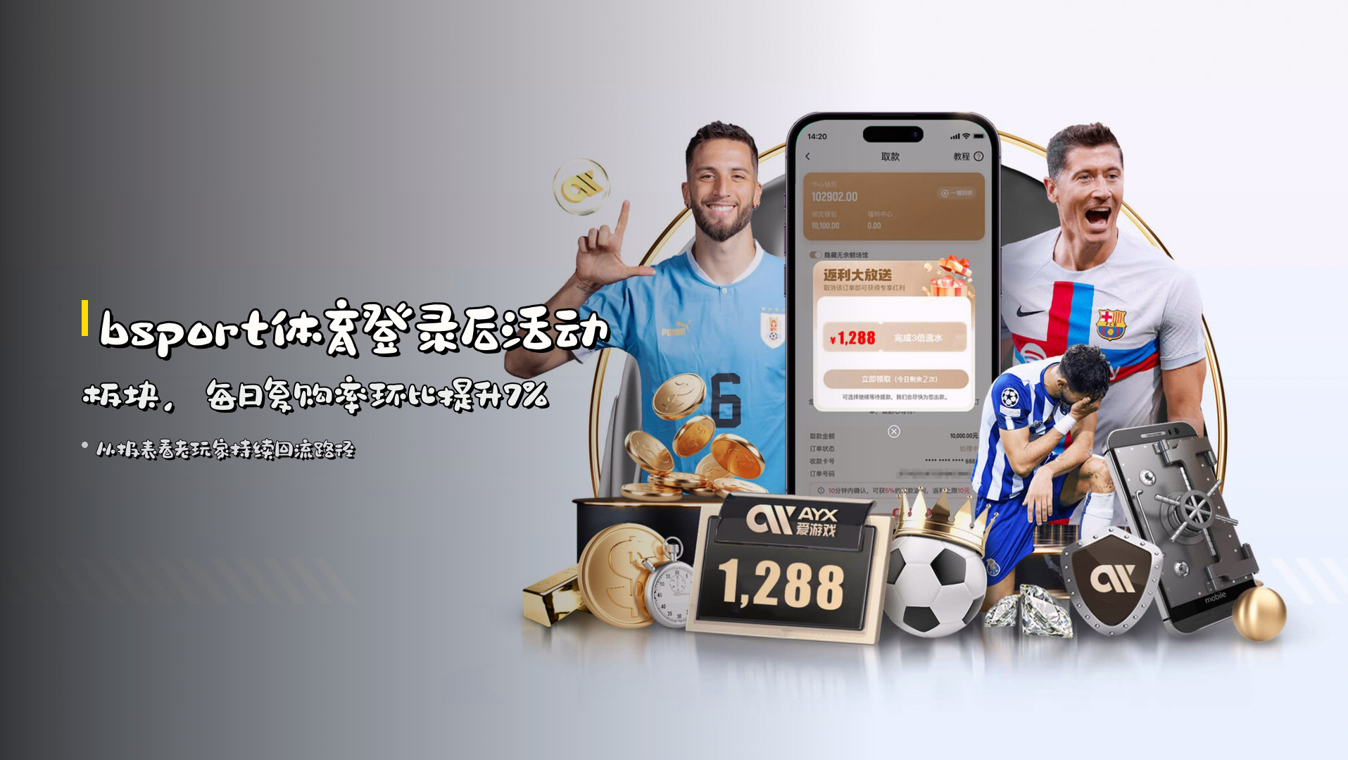 <strong>bsport体育登录</strong>后活动板块，<br>每日复购率环比提升7%